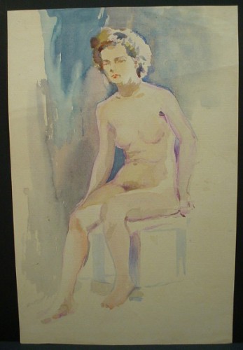 WR Watkins nude sketch c.1930s