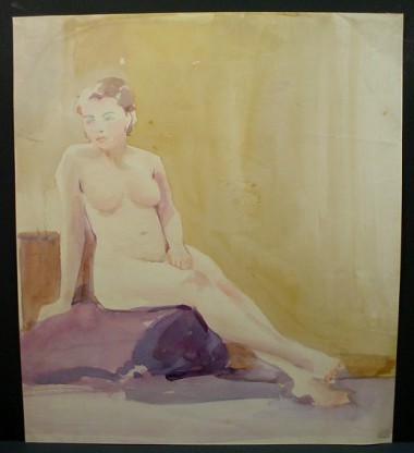 WR Watkins nude sketch c.1930s