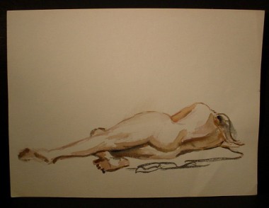 WR Watkins nude sketch c.1960 