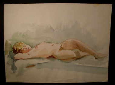 WR Watkins reclining nude